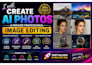 create ai photos and provide professional image editing